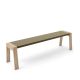 Banc design 160 cm chêne teinté gris Sienne FLAK Punt, coloris bronze