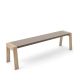 Banc design 160 cm chêne teinté gris Sienne FLAK Punt, coloris sable