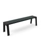 Banc design 160 cm chêne teinté ébène FLAK Punt, coloris anthracite