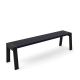 Banc design 160 cm chêne teinté ébène FLAK Punt, coloris noir