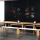 Bancs blancs chêne super mat FLAK 160 cm Punt