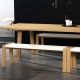 Banc blanc en chêne massif super mat FLAK 160 cm Punt
