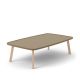 Table basse rectangulaire bronze BREDA Punt en chêne massif blanchi