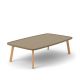 Table basse rectangulaire bronze BREDA Punt en chêne massif super mat