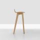 Tabouret de bar design MORPH BAR Zeitraum en chêne massif