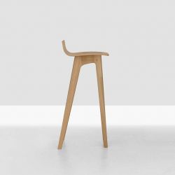 Tabouret de bar design MORPH BAR Zeitraum en chêne massif