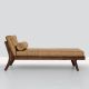 Méridienne noyer & cuir whisky MELLOW DAYBED Zeitraum sans accoudoir