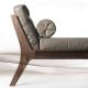 Méridienne noyer & cuir MELLOW DAYBED Zeitraum sans accoudoir