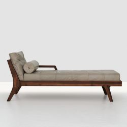 Méridienne noyer & cuir MELLOW DAYBED Zeitraum