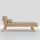 Méridienne chêne & cuir naturel MELLOW DAYBED Zeitraum sans accoudoir