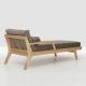 Méridienne design MELLOW DAYBED Zeitraum chêne & tissu