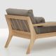 Méridienne design MELLOW DAYBED Zeitraum chêne & tissu