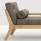 Détails des coussins de la méridienne design MELLOW DAYBED Zeitraum chêne & tissu