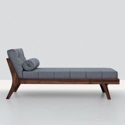 Méridienne noyer & tissu MELLOW DAYBED Zeitraum