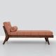 Méridienne noyer & tissu saumon MELLOW DAYBED Zeitraum sans accoudoir