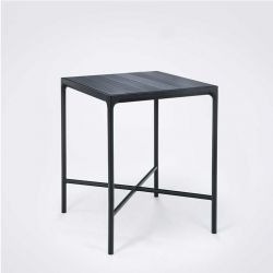 Table haute carrée aluminium FOUR Houe