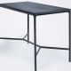 Table haute rectangulaire FOUR Houe en aluminium coloris noir