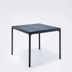 Table d'extérieur carrée tout aluminium FOUR Houe