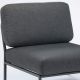 Détail tissu gris du fauteuil d'extérieur LEVEL Houe