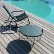 Table basse vert pin EDGE  et rocking chair CLIPS Houe