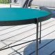 Détail anse de la table basse ronde Ø76 EDGE Houe, coloris vert pin