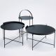 Collection de tables basses rondes EDGE Houe, coloris noir