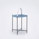 Table d'appoint ronde Ø 46 cm EDGE Houe, coloris bleu pigeon