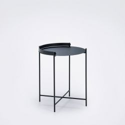 Table d'appoint ronde Ø 46 cm EDGE Houe, coloris noir