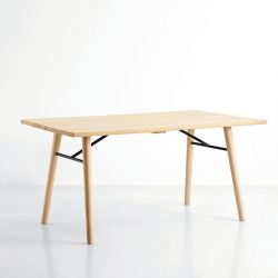 Table bois rectangulaire 180 cm ALLEY Woud