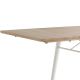 Détail rallonge chêne naturel de la table design rectangulaire longueur 180 cm  ALLEY Woud