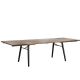 Table design rectangulaire longueur 205 cm  ALLEY Woud avec rallonges