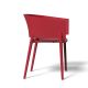 Fauteuil d'extérieur rouge AFRICA Vondom