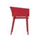 Fauteuil d'extérieur rouge AFRICA Vondom