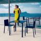 Fauteuil et chaises noirs QUARTZ Vondom