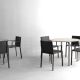 Fauteuil et chaises noirs QUARTZ Vondom