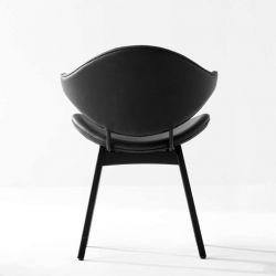 Fauteuil frêne noir ACURA Houe