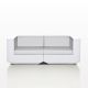 Canapé de jardin blanc modulable 2 places VELA Vondom