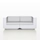 Canapé de jardin blanc modulable 2 places VELA Vondom