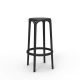 Tabouret de bar noir BROOKLYN Vondom, hauteur 76 cm