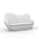 Canapé extérieur 2 places blanc SABINAS Vondom, coussin d'assise blanc