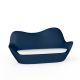 Canapé extérieur 2 places bleu marine SABINAS Vondom, coussin d'assise blanc