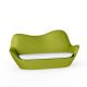 Canapé extérieur 2 places pistache SABINAS Vondom, coussin d'assise blanc