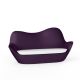 Canapé extérieur 2 places violet SABINAS Vondom, coussin d'assise blanc