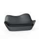 Canapé extérieur 2 places anthracite SABINAS Vondom, coussin d'assise coordonné