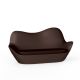 Canapé extérieur 2 places bronze SABINAS Vondom, coussin d'assise coordonné