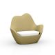 Fauteuil de jardin acier SABINAS Vondom, coussin d'assise blanc