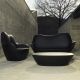 Salon de jardin design noir SABINAS Vondom