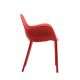 Chaise d'extérieur à accoudoirs SABINAS Vondom rouge