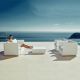 Salon de jardin design blanc ULM Vondom