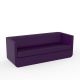 Canapé design 3 places violet ULM Vondom, coussins coordonnés